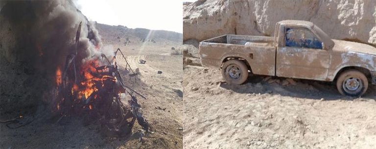 تدمير أهداف إرهابية وسط سيناء مخابئ تستخدمها العناصر التكفيرية عثر عليها الجيش المصري خلال العملية