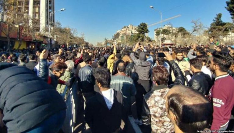 جانب من احتجاجات ديسمبر الماضي في إيران