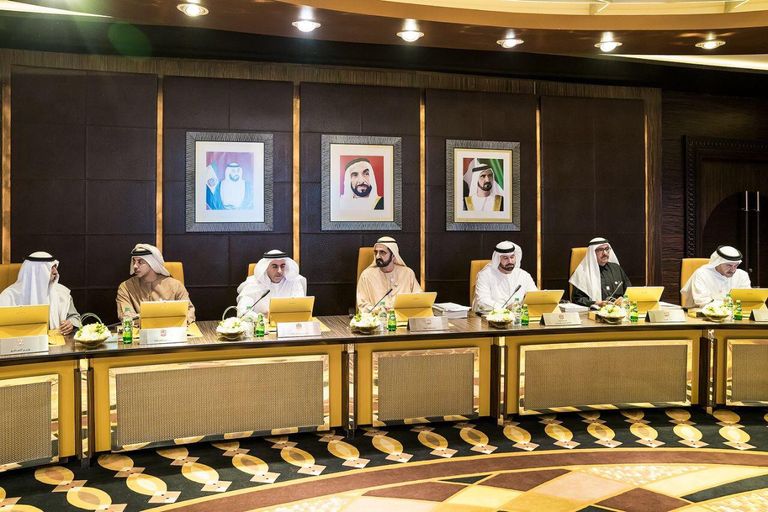 اجتماع مجلس الوزراء بقصر الرئاسة بأبوظبي