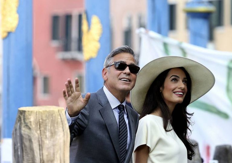 جورج كلوني وزوجته