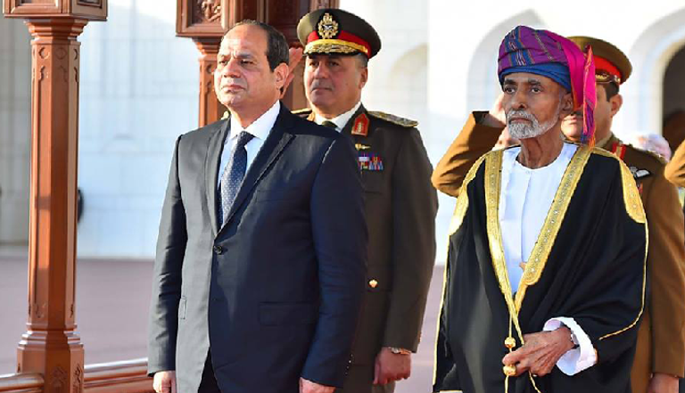 السلطان قابوس بن سعيد واستقبال رسمي للرئيس المصري عبدالفتاح السيسي آفاق تعاون مثمر بين مصر وسلطنة عمان