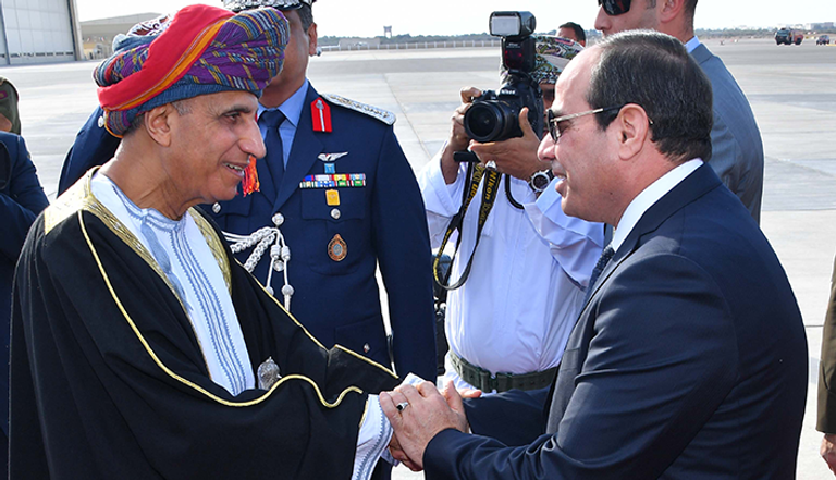 الملفان السوري واليمني علي رأس القضايا الإقليمية فى المباحثات زيارة السيسي هي الأولى لرئيس مصري إلى سلطنة عمان منذ 9 أعوام