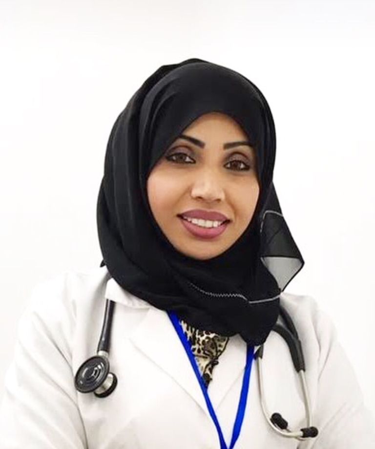 الطبيبة نورة سالم مرزوق، اختصاصية جراحة التجميل والحروق والترميم شعار مسيرة فرسان القافلة الوردية