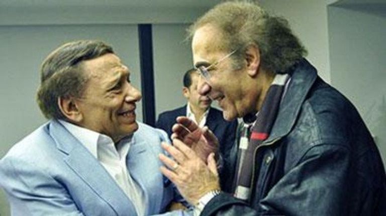 محمود ياسين مع عادل إمام