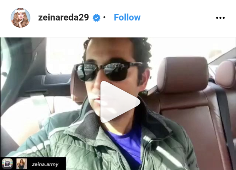 زينة تعيد نشر تهنئة عمرو سعد لها زينة تستقبل تهاني زملائها بعيد ميلادها