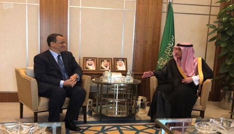 وزير الخارجية السعودي عادل الجبير يستقبل إسماعيل ولد الشيخ