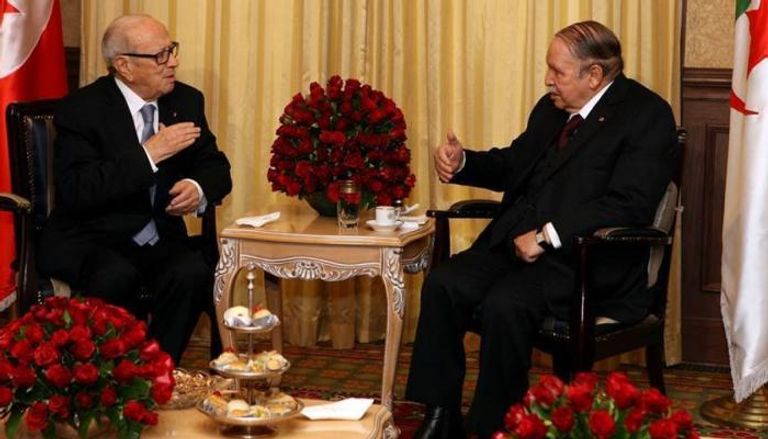 الرئيسان الجزائري عبدالعزيز بوتفليقة والتونسي الباجي قائد السبسي