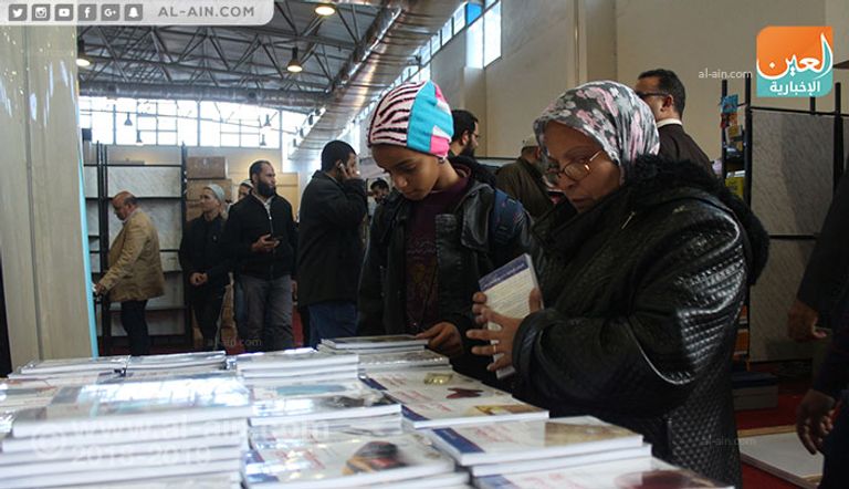 من أحد أجنحة معرض القاهرة للكتاب هذا العام