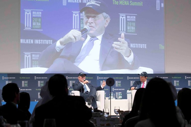 الشيخ محمد بن زايد آل نهيان في مؤتمر "ميلكن"