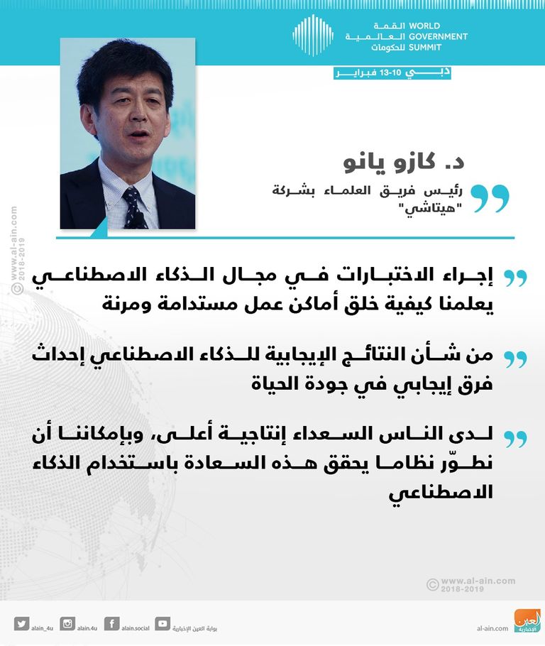الدكتور كازو يانو رئيس فريق العلماء بشركة "هيتاشي" 