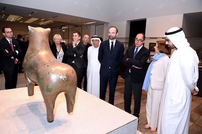إدوارد فيليب رئيس الوزراء الفرنسي في متحف اللوفر أبوظبي