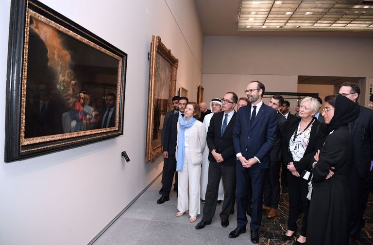 إدوارد فيليب رئيس الوزراء الفرنسي في متحف اللوفر أبوظبي