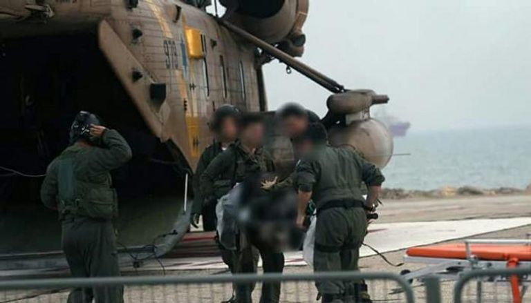 مقاتل إسرائيلي مصاب جراء استهداف طائرته- أ.ف.ب