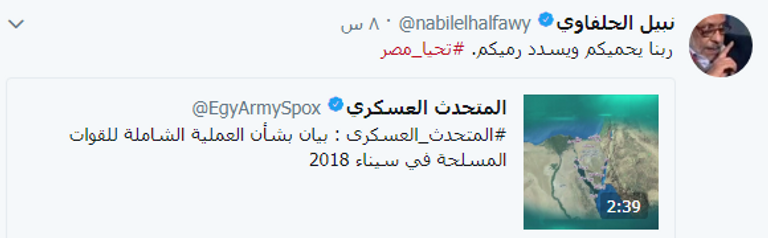 نجوم الفن يدعمون الجيش المصري