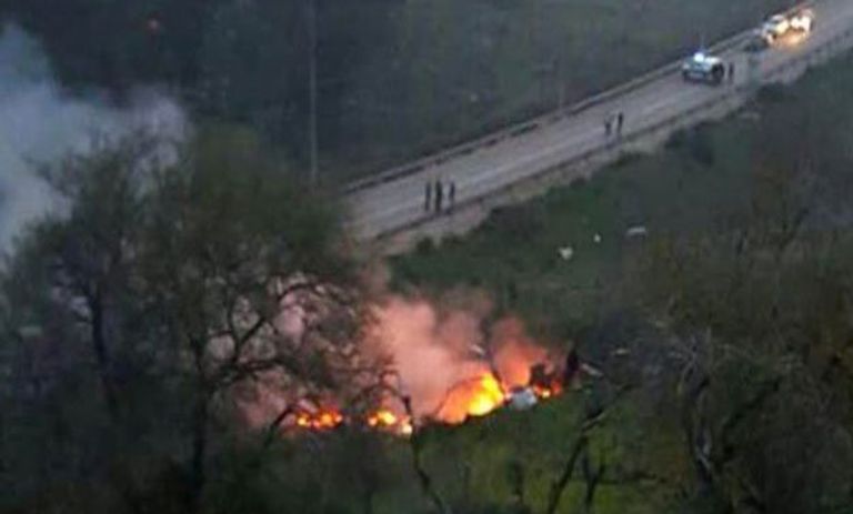 موقع حطام الطائرة الإسرائيلية موقع حطام الطائرة الإسرائيلية - أ.ف.ب