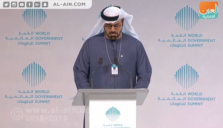 محمد القرقاوي، خلال كلمة الافتتاح محمد القرقاوي - وزير شؤون مجلس الوزراء والمستقبل بدولة الإمارات