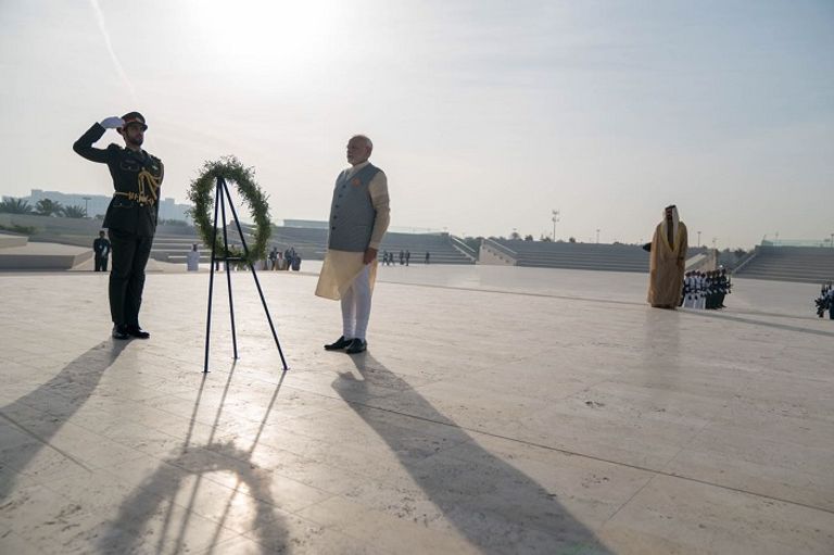 رئيس وزراء الهند خلال الزيارة