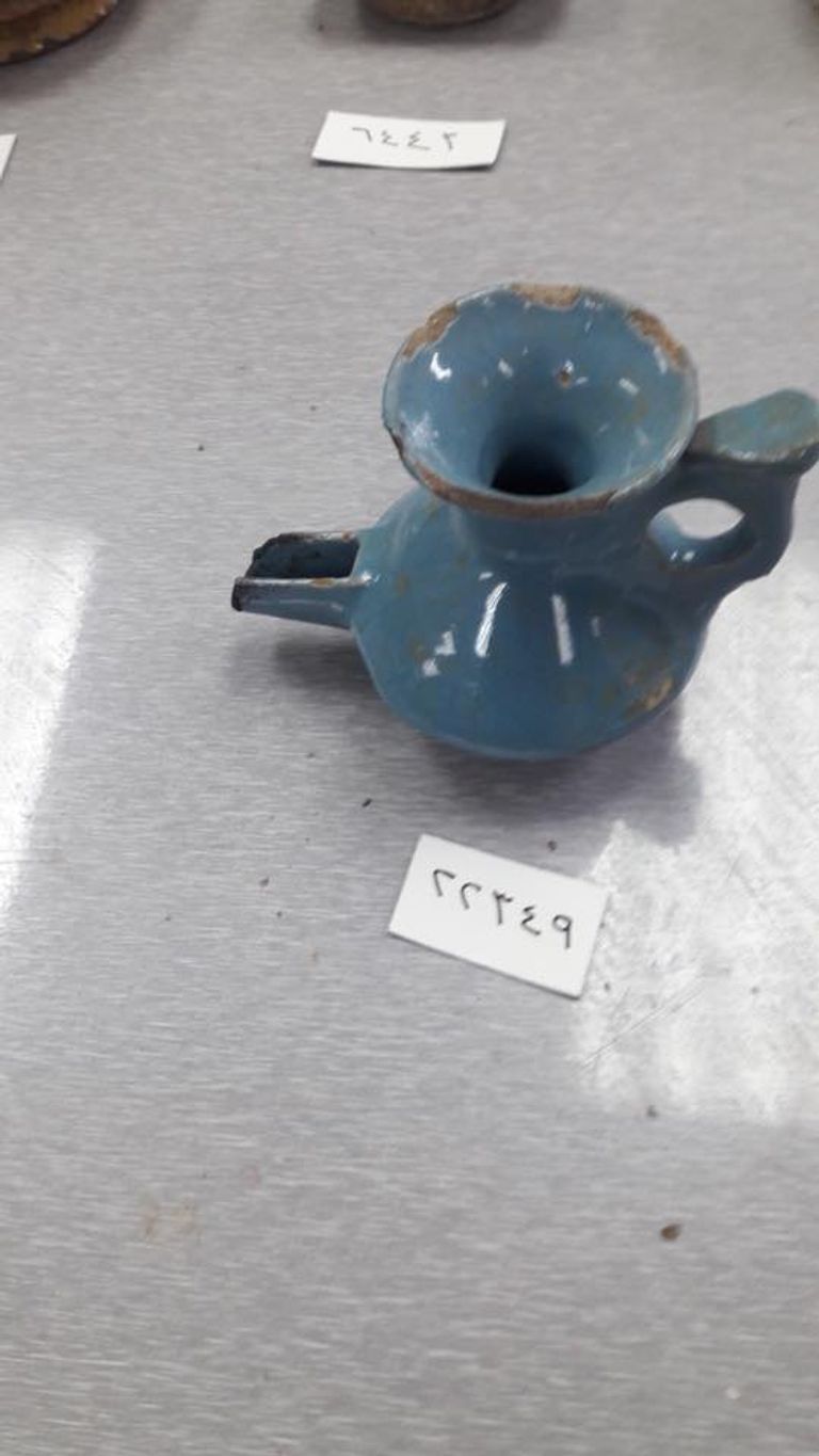 إحدى القطع الأثرية إحدى القطع الأثرية التي ستنتقل إلى متحف سوهاج