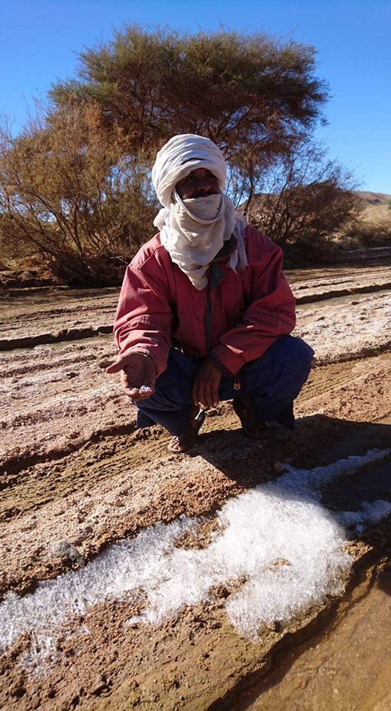 تجمد الوديان في أقصى الجنوب الجزائري  تجمّد الوديان في أقصى الجنوب الجزائري