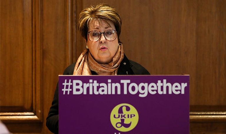 المتحدثة باسم البرلمان الأوروبي لشؤون المساعدات الدولية السيدة "مارجوت باركر" علم الاتحاد الأوروبي