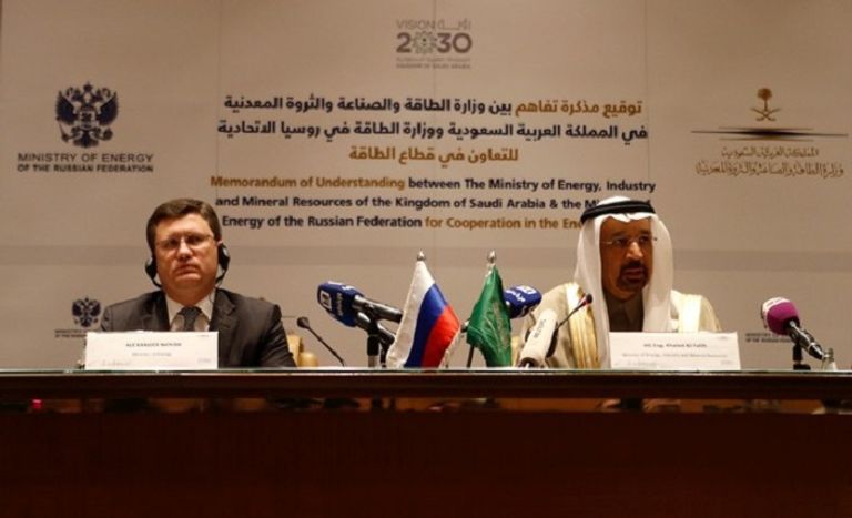 وزير الطاقة السعودي ونظيرة الروسي