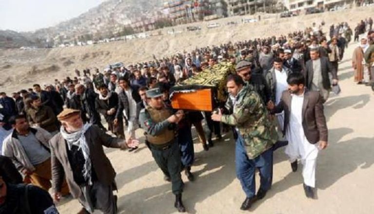 تشييع جثمان أحد الضحايا في أفغانستان