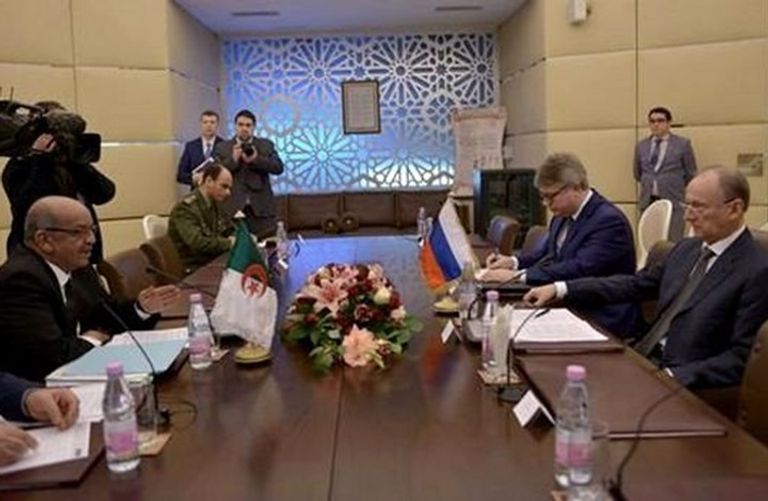 لقاء بين وزير الخارجية الجزائري وأمين مجلس الأمن الروسي لقاء وزير الخارجية الجزائري والمسؤولة الأمريكية