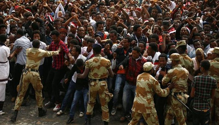 احتجاجات سابقة في إثيوبيا- أرشيفية