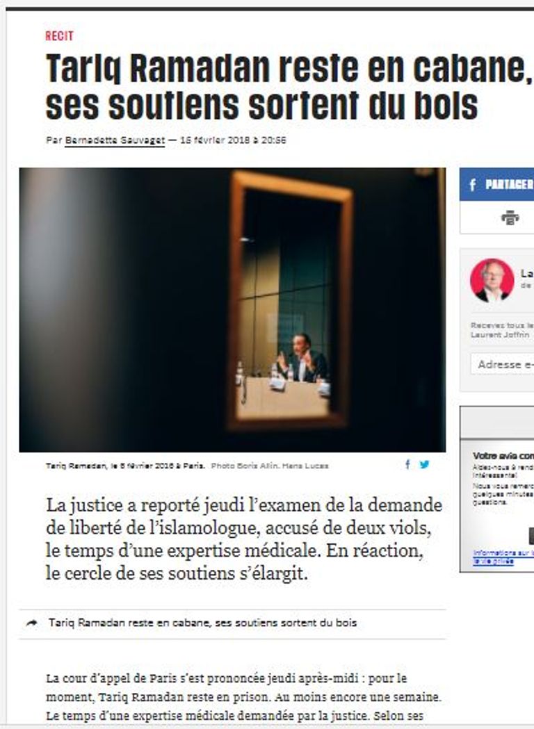 محامي طارق رمضان تقدم بمذكرة لاستئناف الحكم بحبس موكله