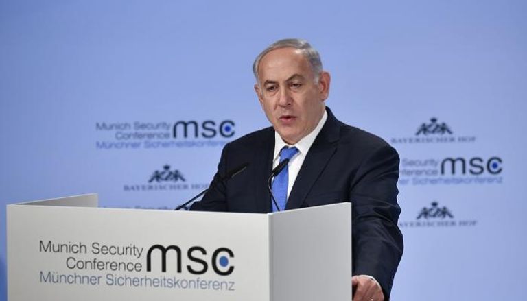 رئيس الوزراء الإسرائيلي بنيامين نتنياهو يتحدث أمام مؤتمر ميونيخ