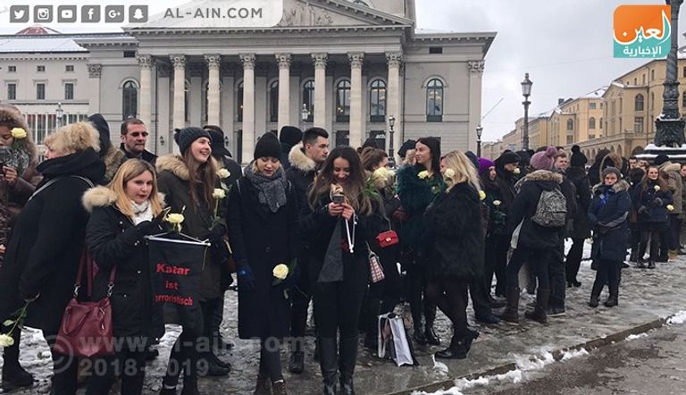 جانب من الوقفة الاحتجاجية