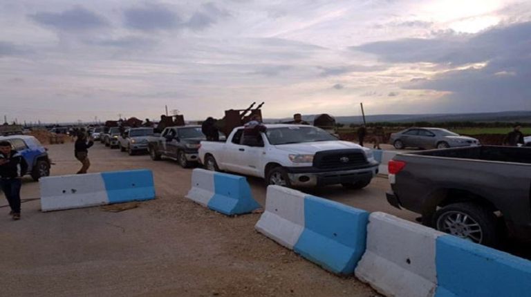 وكالة الأنباء السورية تؤكد بالصور وصول قوات سورية إلى عفرين قوات موالية للنظام السوري