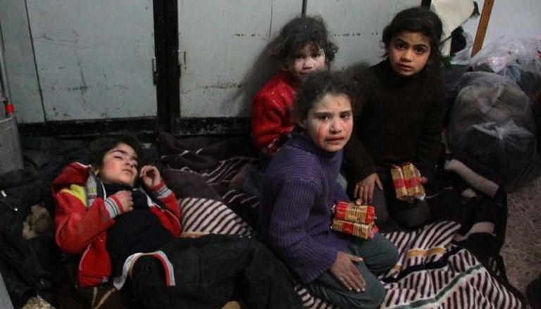 أطفال محاصرون في الغوطة الشرقية