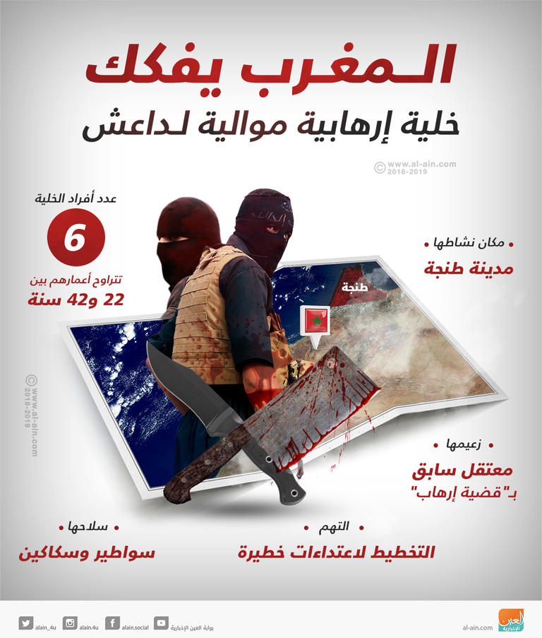 المغرب يفكك خلية إرهابية موالية لـ