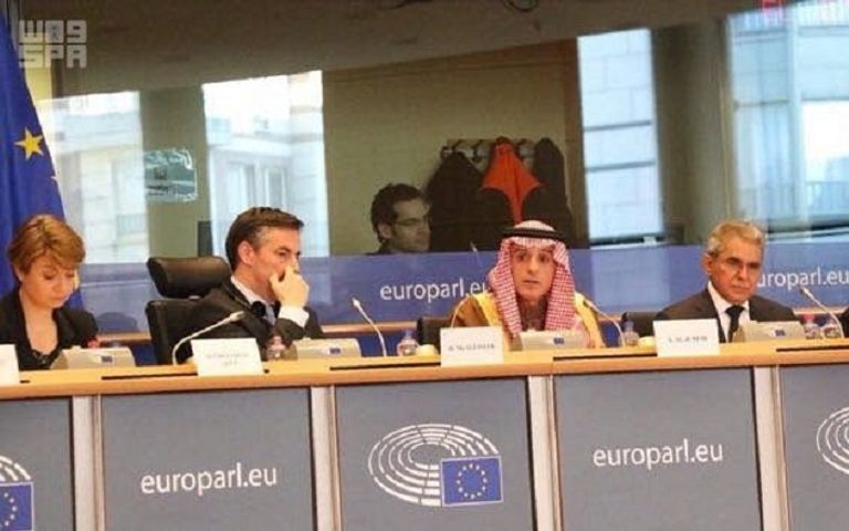 الجبير يتحدث أمام أعضاء لجنة العلاقات الخارجية في البرلمان الأوروبي