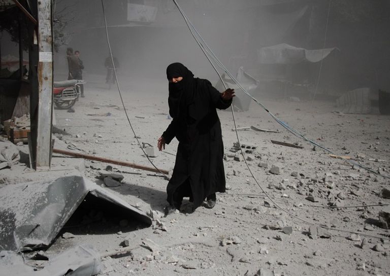 الغوطة تحت وابل القصف