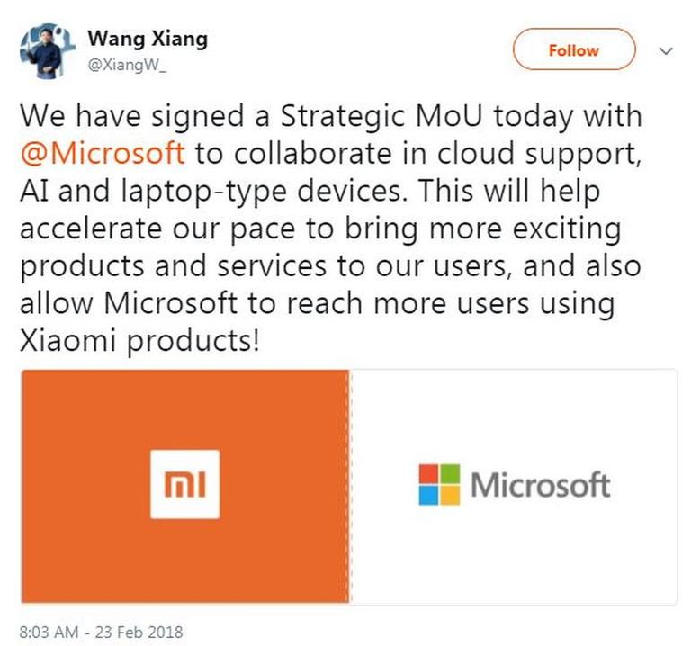 شاومي تتعاون مع مايكروسوفت في مجال الذكاء الاصطناعي