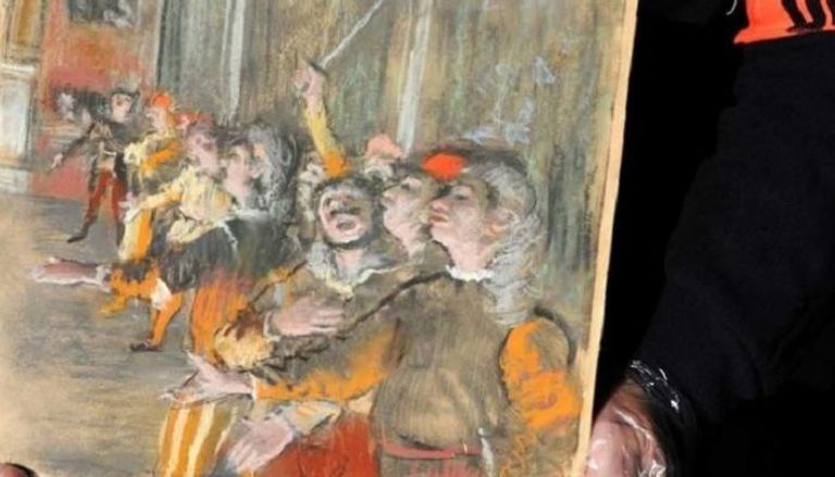 لوحة الجوقة للفنان الفرنسي إدجار ديجا