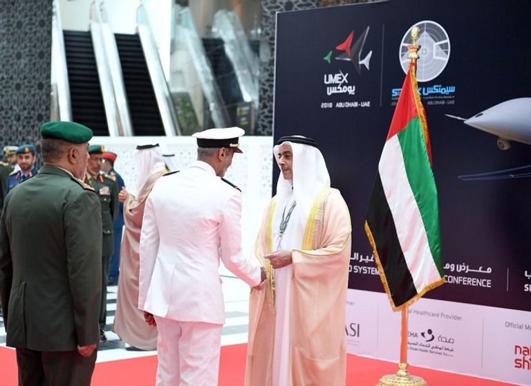 سيف بن زايد يفتتح معرضي "يومكس" و"سيمتكس" 2018