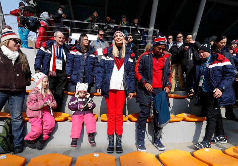 إيفانكا خلال دورة الألعاب الشتوية إيفانكا خلال دورة الألعاب الشتوية - رويترز