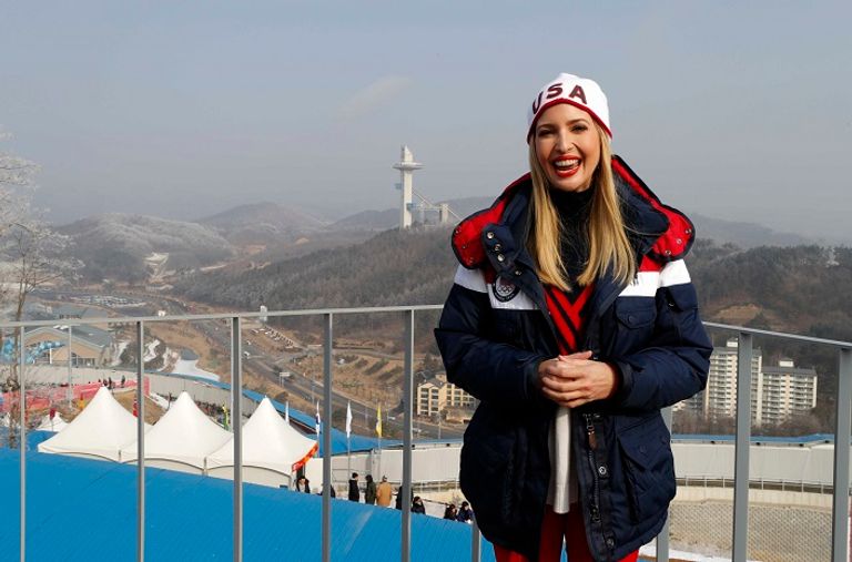 إيفانكا خلال دورة الألعاب الشتوية إيفانكا خلال دورة الألعاب الشتوية - رويترز