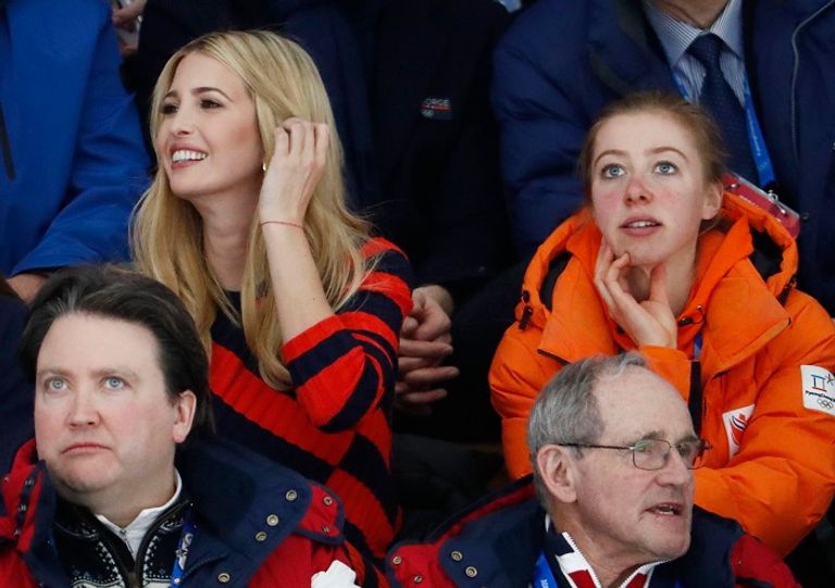 إيفانكا خلال دورة الألعاب الشتوية إيفانكا خلال دورة الألعاب الشتوية - رويترز