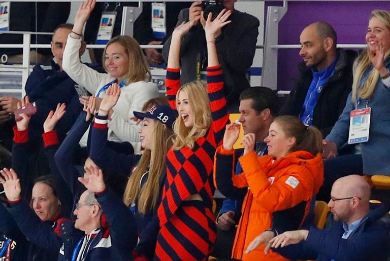 إيفانكا خلال دورة الألعاب الشتوية إيفانكا خلال دورة الألعاب الشتوية - رويترز