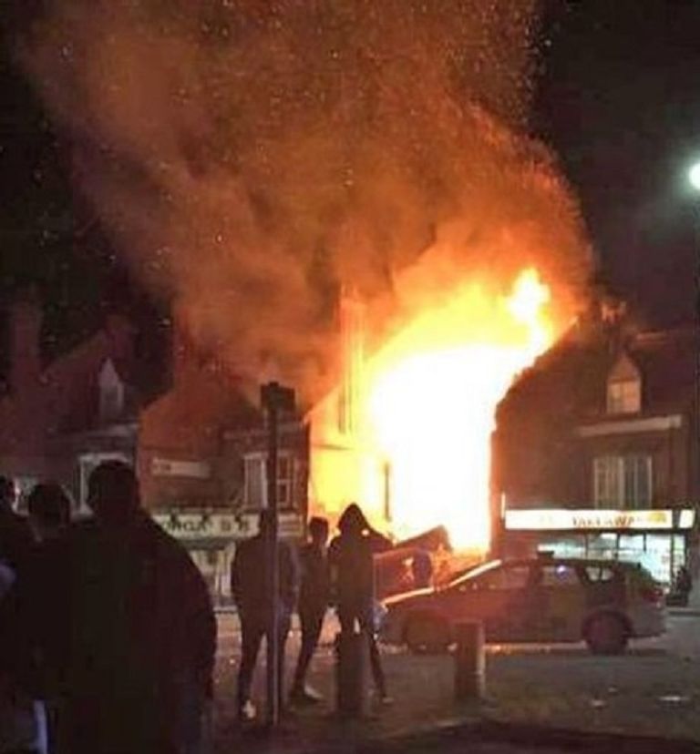 من موقع الحادث بمدينة ليستر