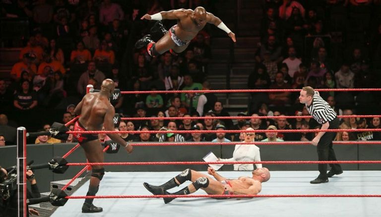 سيزارو وشيموس بعد الفوز