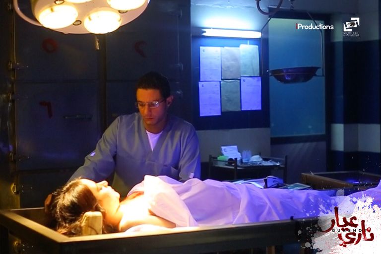 أحمد الفيشاوي وروبي في مشهد من الفيلم