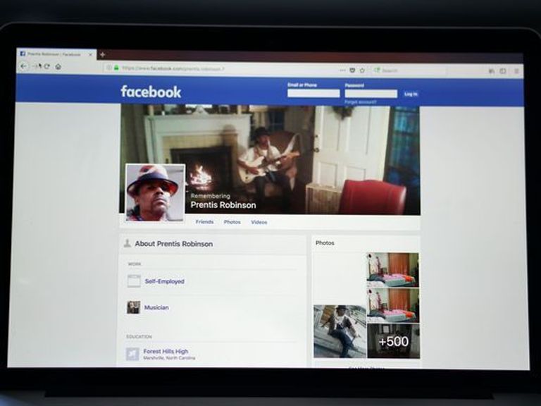 الضحية برينتيس روبنسون على فيسبوك