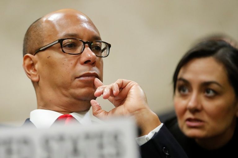 روبرت وود أثناء حضوره مؤتمر نزع السلاح في جنيف- رويترز