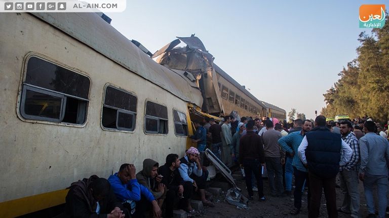 قتلى وجرحى في تصادم قطارين بمصر