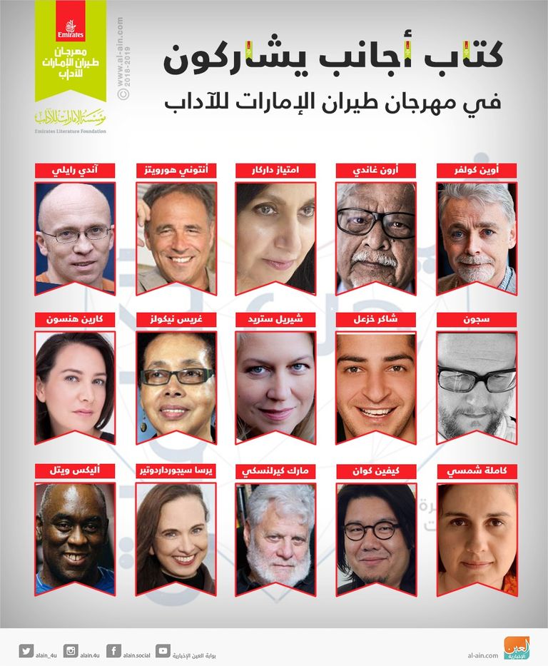 مهرجان طيران الإمارات للآداب، في الفترة من 1 إلى 10 مارس/آذار المقبل